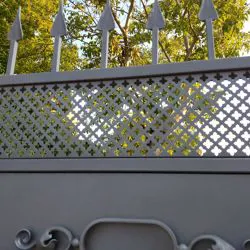 Particolare del Cancello villa protezione privacy